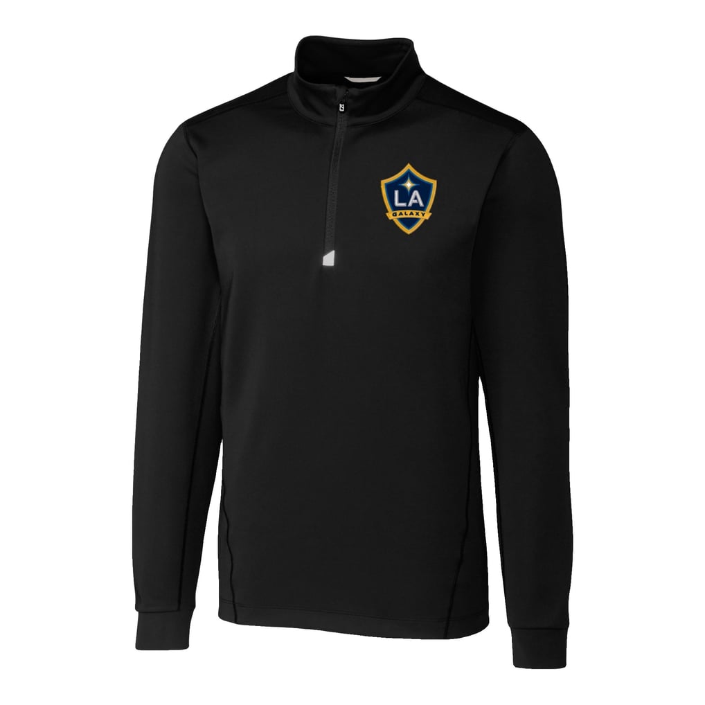  LA Galaxy Cutter & Buck Traverse Stretch Eco Quarter-Zip Pullover Top - Black